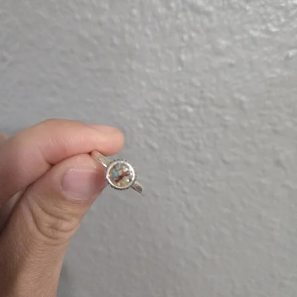 Sterling Silver Handmade Corn Ring Size 7 - Picture 8 of 15